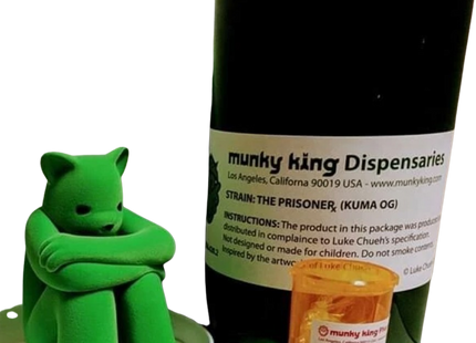 Kush XL 6in The Prisoner Drug Bear Art Toy by Luke Chueh