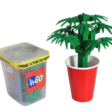 LAGO Clone Kit Marijuana Cannabis Lego Art Sculpture Object by Pat Riot
