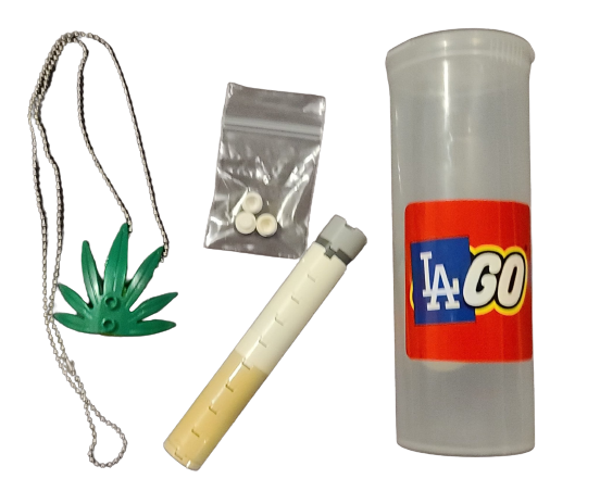 LAGO Dope Dealer Clear Marijuana Cannabis Lego Art Sculpture Object by Pat Riot