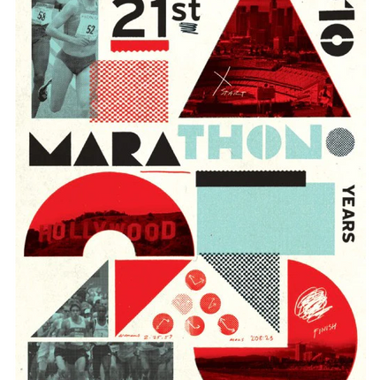 LA Marathon Silkscreen Print by Cleon Peterson