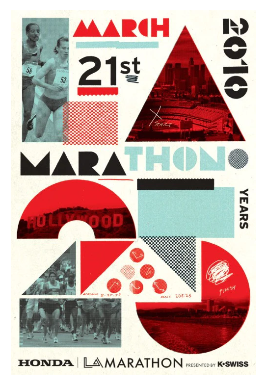 Sérigraphie LA Marathon par Cleon Peterson