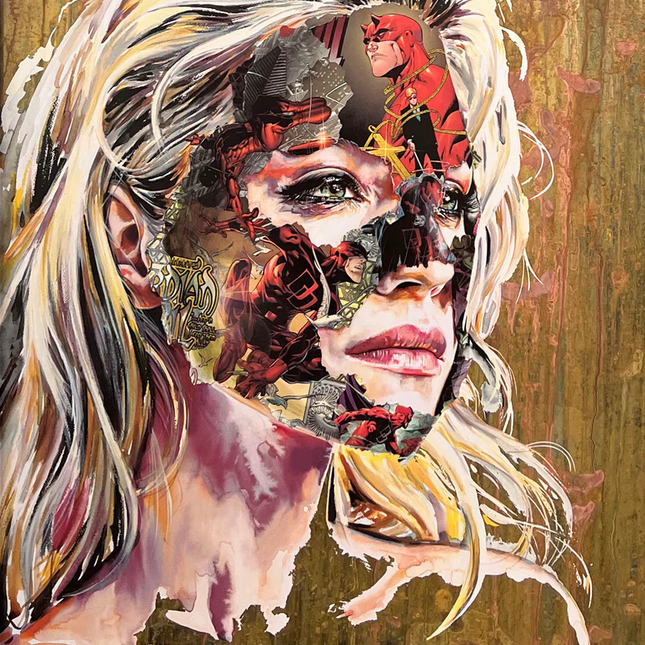 La Cage Et 'Acte De Foi Brass Silkscreen Print by Sandra Chevrier