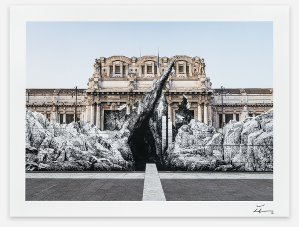 La Nascita Milano Centrale Italie 2024 Tirage d'archives par Atelier JR Jean-René