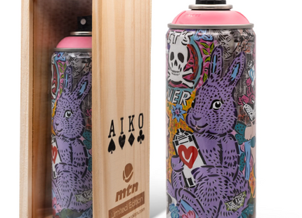 Lady Aiko Tokyo Pink Spray Paint Can Artwork by Montana MTN