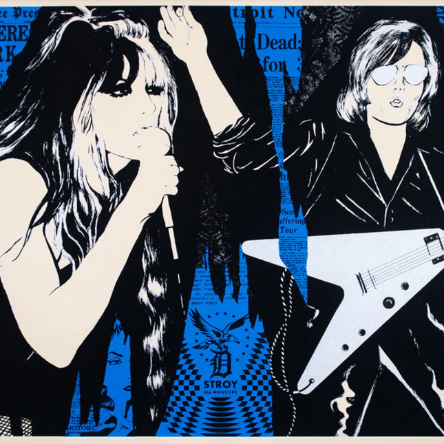 Let There Be Dark Blue PP Print by Shepard Fairey- OBEY x Niagara