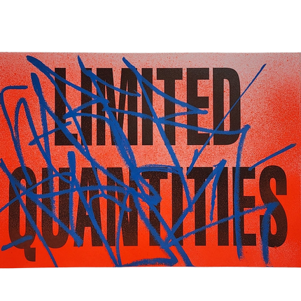 Limited Quantities Slap-Up Label Sticker Original Tag Art by Saber
