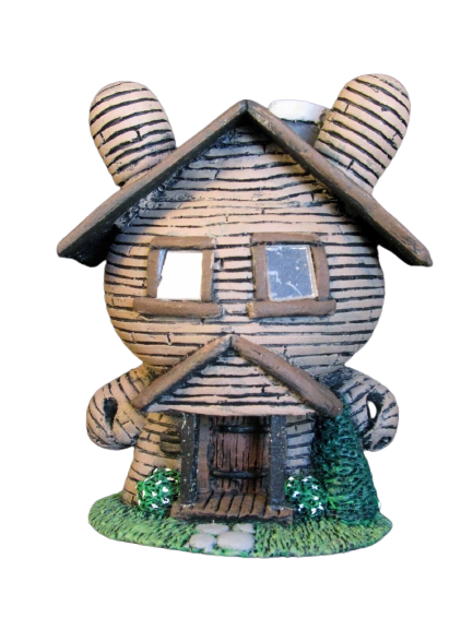 Log Cabin Original Dunny Town Art Toy by Task One