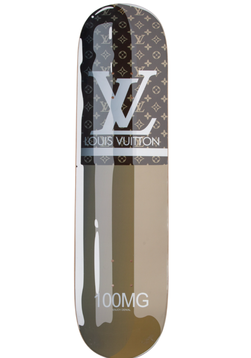 Louis Vuitton Designer Drugs PP Skateboard Art Deck by Denial