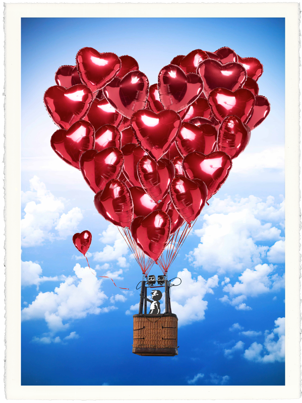 Sérigraphie « Love Above All » par Mr Brainwash - Thierry Guetta