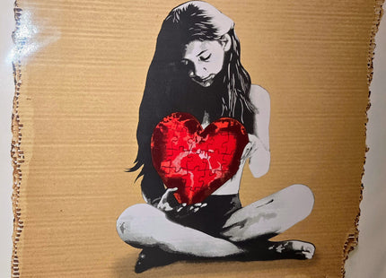 Love The World You Live In Puzzle HPM Silkscreen Print by Kunstrasen