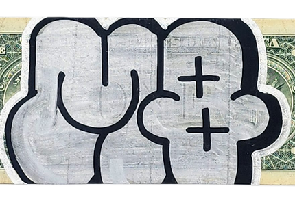 MQ Silver Tag Dollar Dibujo de marcador original por MQ Planet- Mque