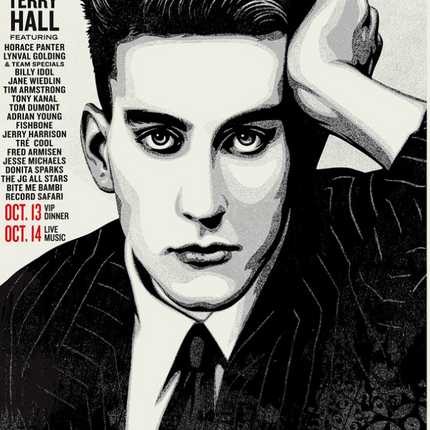 MUSACK Terry Hall Tribute Silkscreen Print by Shepard Fairey- OBEY