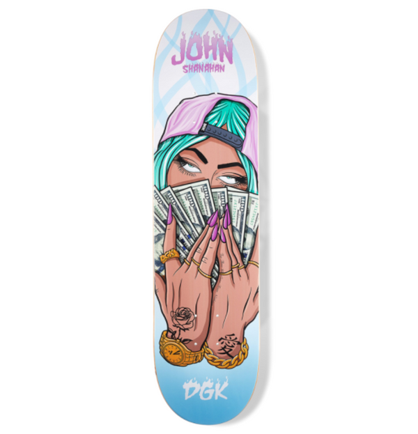 Tabla de skate Mashups John Shanahan 8.06 Art Deck de DKG