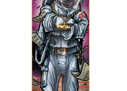 Mashups Stevie Williams Astronaut 8.25 Skateboard Art Deck by DKG