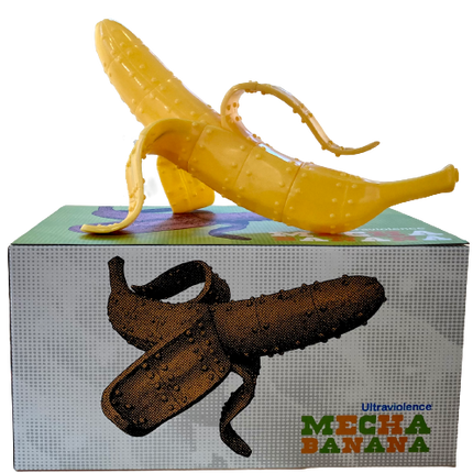 Mecha Banana Yellow Art Toy by Wacko x Frank Kozik