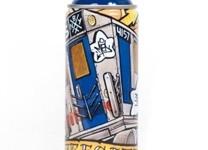 Med TCS TuffCityStyles Ultramarine Blue Spray Paint Can Artwork by Montana MTN