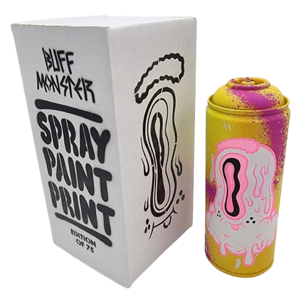 Melty Misfit Eye Drip- Pink/Yellow Spray Paint Can by Buff Monster
