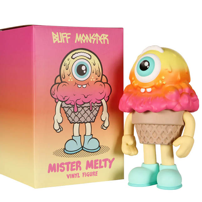 Mister Melty Gradient Art Toy Sculpture by Buff Monster