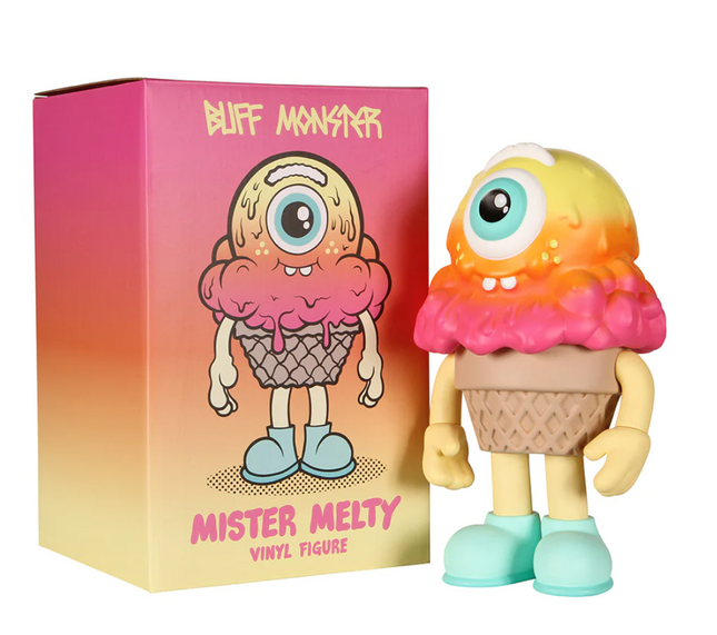 Mister Melty Gradient Art Toy Sculpture by Buff Monster