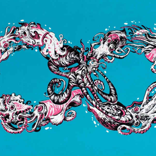 Mobius Teal PP Silkscreen Print by Lauren YS