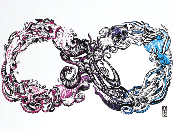 Sérigraphie Mobius White PP par Lauren YS