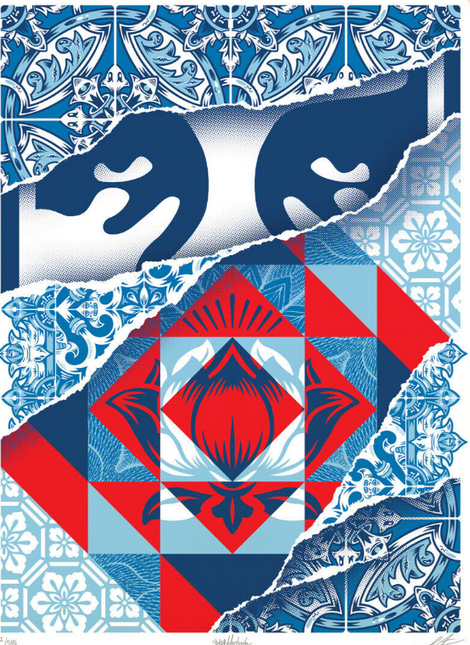 Modular Silkscreen Print by Add Fuel x Shepard Fairey- OBEY