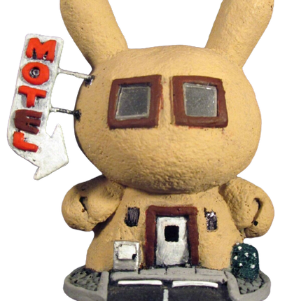 Motel Hotel Original Dunny Town Art Toy by Task One