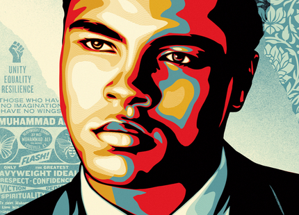 Muhammad Ali Heavyweight Ideals Silkscreen Print by Shepard Fairey- OBEY