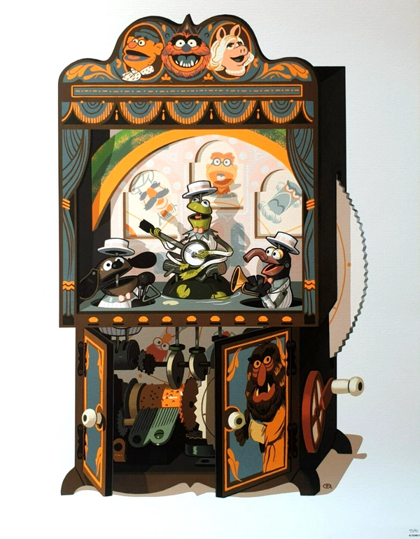 Muppet Music Box Variant Giclee Print by Glen Brogan