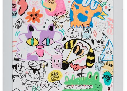 Naivety Scene Era 10 Original Marker Drawing Canvas by Blake Jones