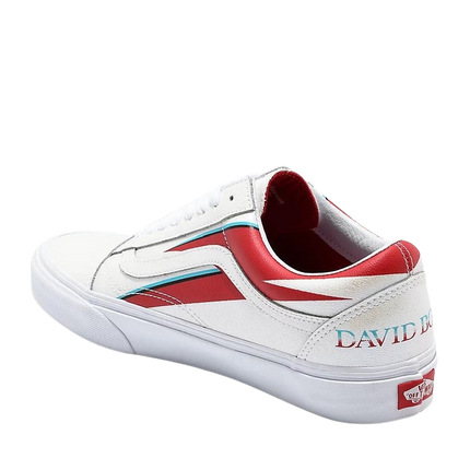 David Bowie Old Skool Aladdin Sane White Size 12 Sneaker by Vans Shoes