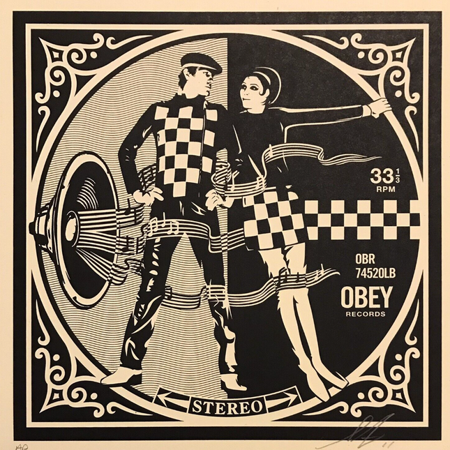 New Wave Couple AP Silkscreen Print by Shepard Fairey- OBEY