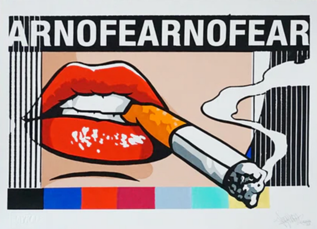 No Fear Original Acrylic Painting by Jay Kaes