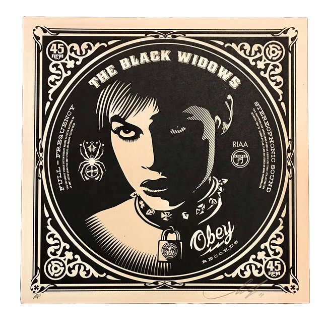 Obey Black Widows AP Silkscreen Print by Shepard Fairey- OBEY