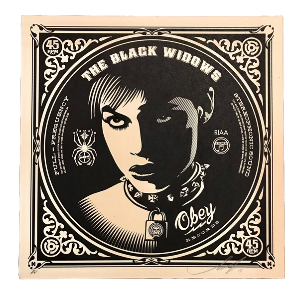 Obedece a Black Widows AP Serigrafía de Shepard Fairey- OBEY