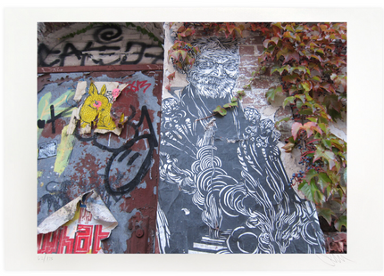 Old Man Varaniassi Autumn Vines Brooklyn 2013 Print by Swoon- Caledonia Curry