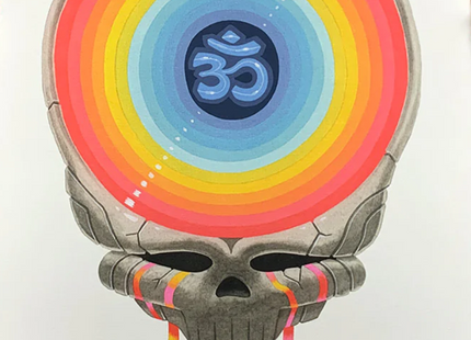 Om Skull Archival Print by Graham Yarrington