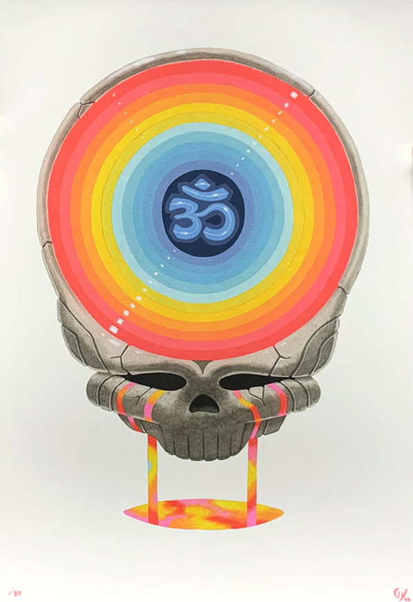 Estampe d'archives Om Skull par Graham Yarrington