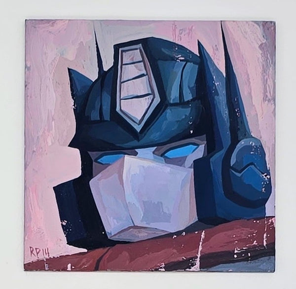 Optimus Prime 14 Pintura acrílica original de Rich Pellegrino