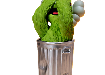 Oscar the Grouch Art Toy by Sesame Street x Kaws- Brian Donnelly
