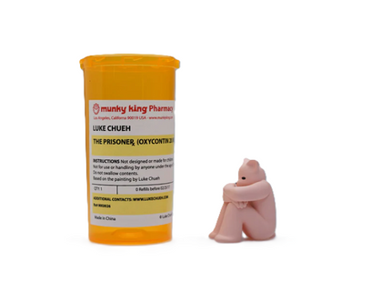 Oxycontin The Prisoner Drug Bear Art Toy by Luke Chueh