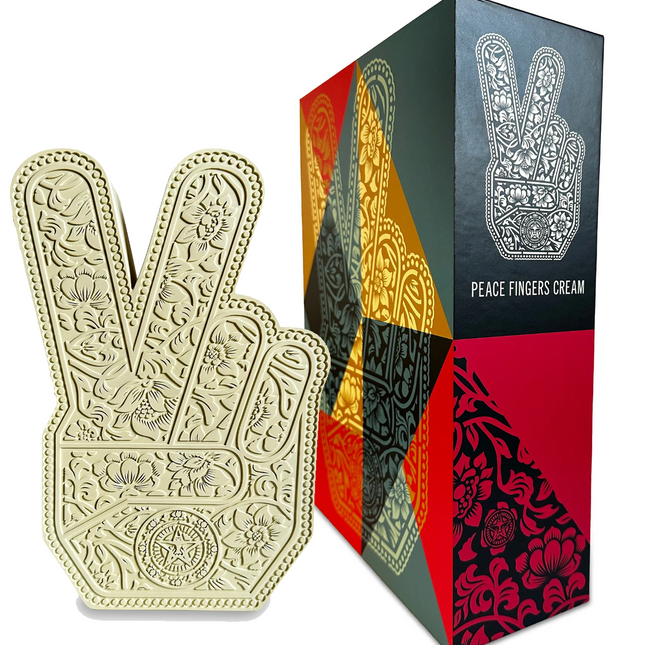 Peace Fingers Collectible Resin Sculpture by Shepard Fairey- OBEY