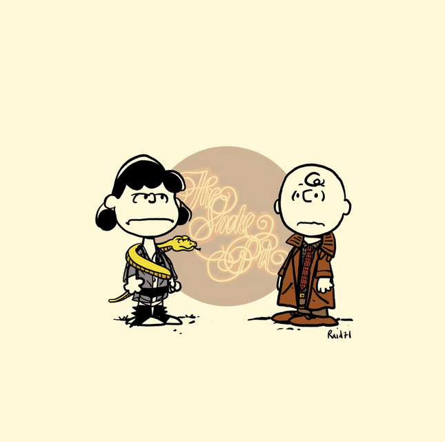 Peanuts Runner Lucy & Charlie Brown Giclee Print by Raid71