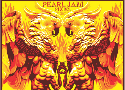 Pearl Jam Nov 18th Melbourne Gig Poster Silkscreen Print by Ben Frost