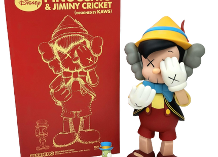 Pinocchio & Jiminy Cricket Disney Companion Fine Art Toy by Kaws- Bria –  Sprayed Paint Art Collection