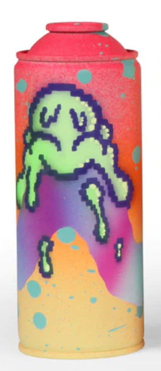 Digital Pistachio Ice Cream Original Spray Paint Can by Buff Monster