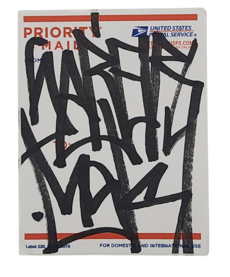 Priority Mail 228-2016 Slap-Up Label Sticker Original Tag Art by Saber ...