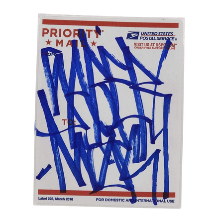 Priority Mail 228-2016 Slap-Up Label Sticker Original Tag Art by Saber Blue 1
