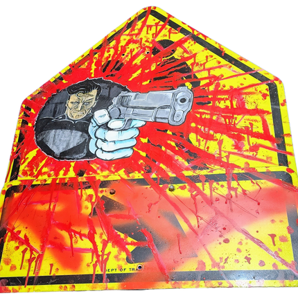 Punisher Crossing Original Street Sign Painting by RD-357 Real Deal