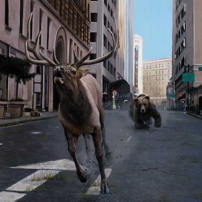 Pursuit Archival Print by Josh Keyes